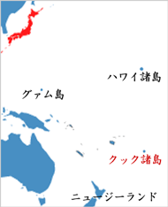 クック諸島地図